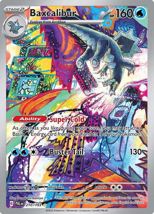 Baxcalibur - 210/193 - SV02: Paldea Evolved graded slab