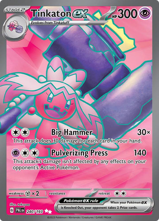 Tinkaton ex - 240/193 - SV02: Paldea Evolved