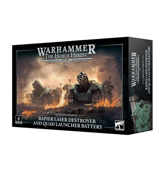 Warhammer: The Horus Heresy Legiones Astartes Rapier Laser Destroyer and Quad Launcher Battery Miniatures
