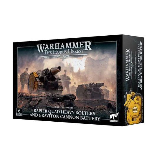 Warhammer: The Horus Heresy Legiones Astartes Rapier Quad Heavy Bolters and Graviton Cannon Battery Miniatures