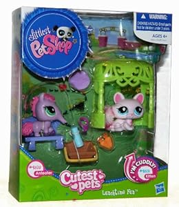 Littlest Pet Shop Cutest Pets Lunchtime Fun - Anteater 2618 & Kitten 2619