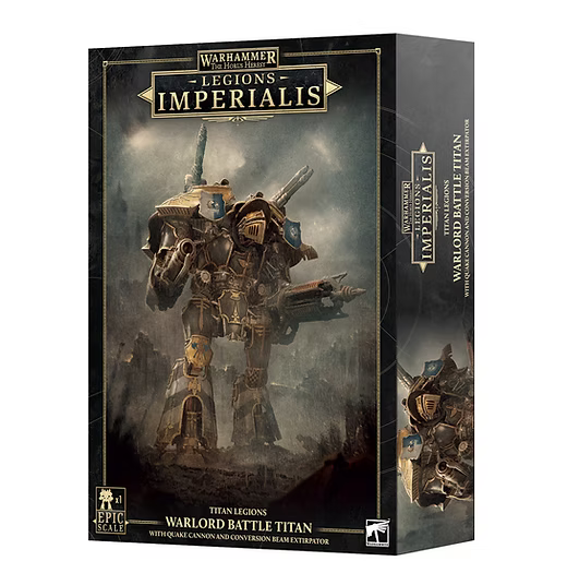 LEGIONS IMPERIALIS : WARLORD TITAN WITH QUAKE CANNON AND CONVERSION BEAM