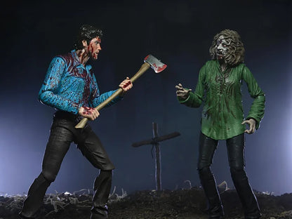 NECA Evil Dead 7 Inch Action Figure Ultimate 2-Pack - Bloody Ash & Cheryl Williams