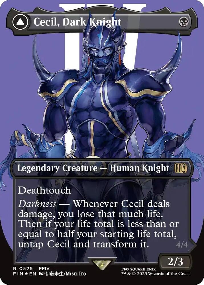 Cecil, Dark Knight (Borderless) (Surge Foil) - FINAL FANTASY