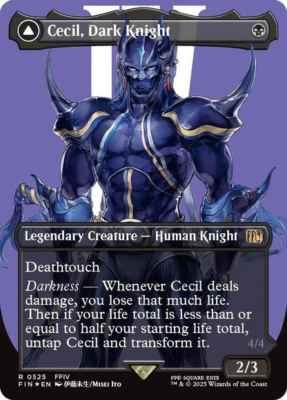 Cecil, Dark Knight (Borderless) (Surge Foil) - FINAL FANTASY