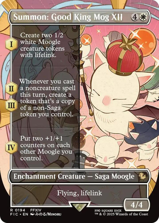 Summon: Good King Mog XII (Borderless) - Commander: FINAL FANTASY