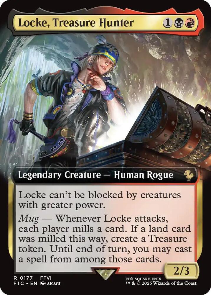 Locke, Treasure Hunter (Extended Art) - Commander: FINAL FANTASY