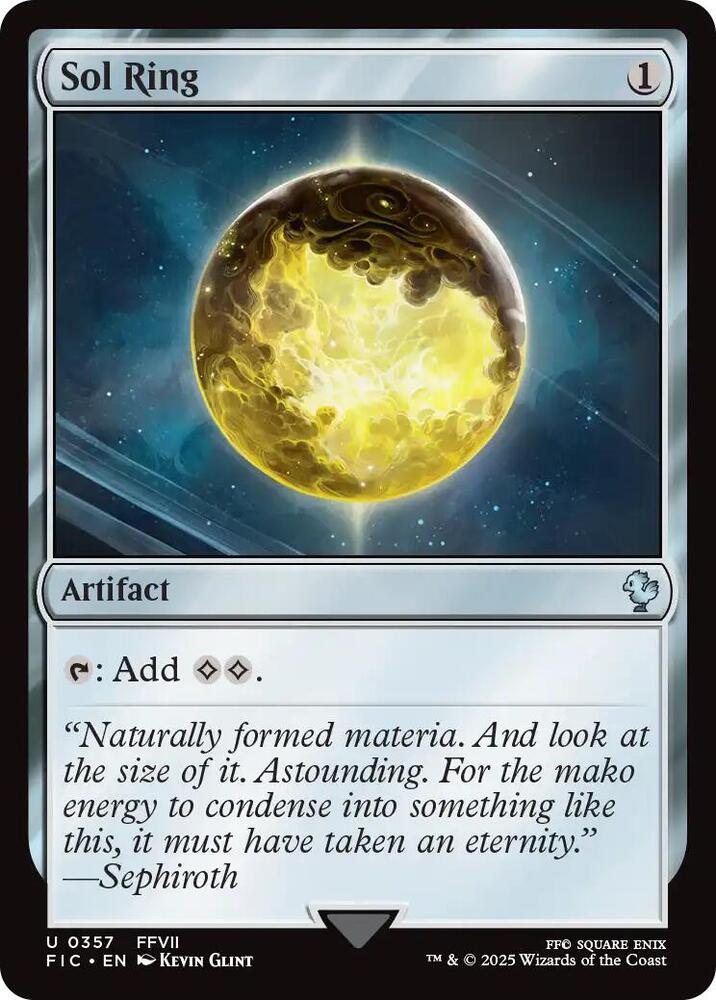 Sol Ring (0357) (Surge Foil) - Commander: FINAL FANTASY