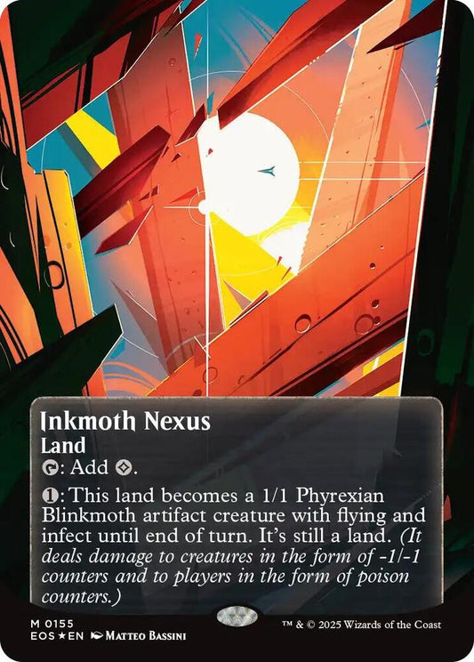 Inkmoth Nexus (0155) (Borderless) (Galaxy Foil) - Edge of Eternities: Stellar Sights