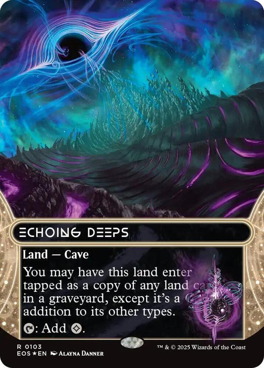 Echoing Deeps (0103) (Borderless) (Galaxy Foil) - Edge of Eternities: Stellar Sights