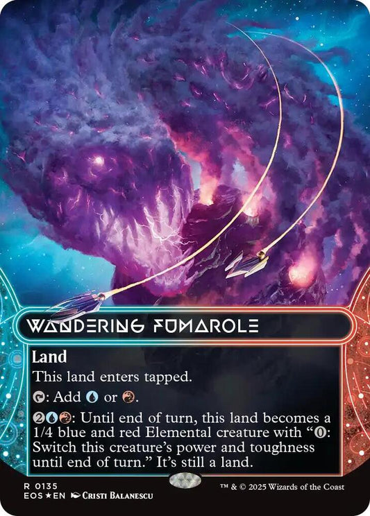 Wandering Fumarole (0135) (Borderless) (Galaxy Foil) - Edge of Eternities: Stellar Sights