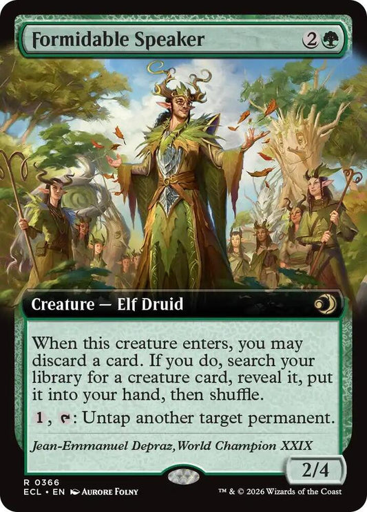 Formidable Speaker (Extended Art) - Lorwyn Eclipsed