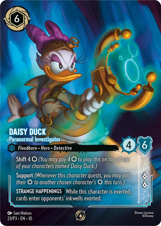 Daisy Duck - Paranormal Investigator (Store Championship Participant) - Disney Lorcana Promo Cards (DLPC)