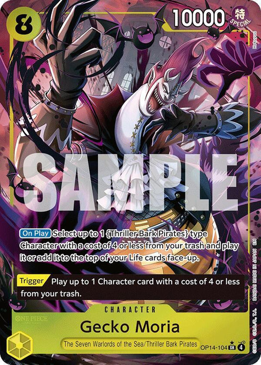 Gecko Moria - OP14-104 (Alternate Art) - The Azure Sea's Seven