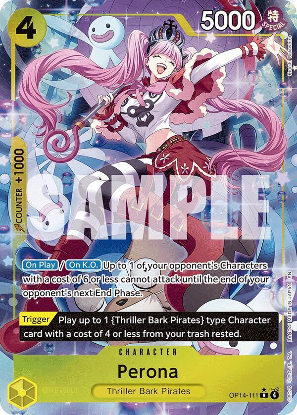Perona - OP14-111 (Alternate Art) - The Azure Sea's Seven