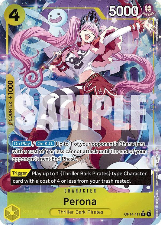 Perona - OP14-111 (Alternate Art) - The Azure Sea's Seven