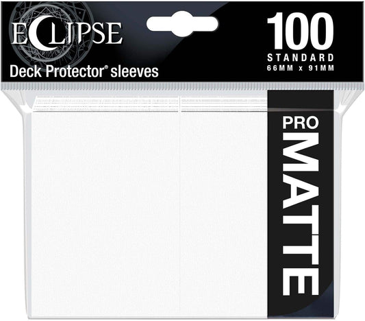 Ultra Pro Sleeves: Arctic White - Eclipse PRO-Matte (100ct)