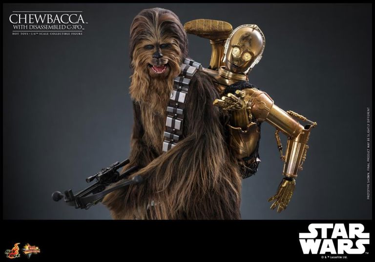 Star Wars: The Empire Strikes Back MMS766 Chewbacca with Disassmbled C-3PO 1/6th Scale Collectible Figure