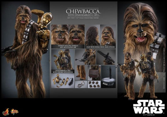Star Wars: The Empire Strikes Back MMS766 Chewbacca with Disassmbled C-3PO 1/6th Scale Collectible Figure