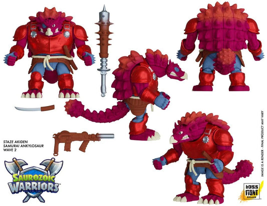 Saurozoic Warriors Staze Akiden (Samurai Ankylosaur) 1/12 Scale Figure