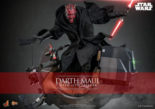Star Wars: The Phantom Menace MMS749 Darth Maul With Sith Speeder 1/6th Scale Collectible Figure Set
