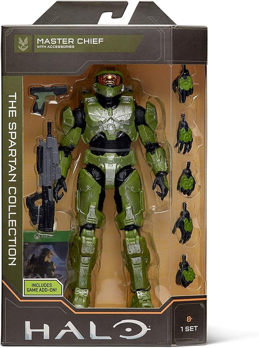 HALO 6.5” Spartan Collection – Master Chief Highly Articulated, Poseable with Weapon Accessories - Scaled to Play & Display