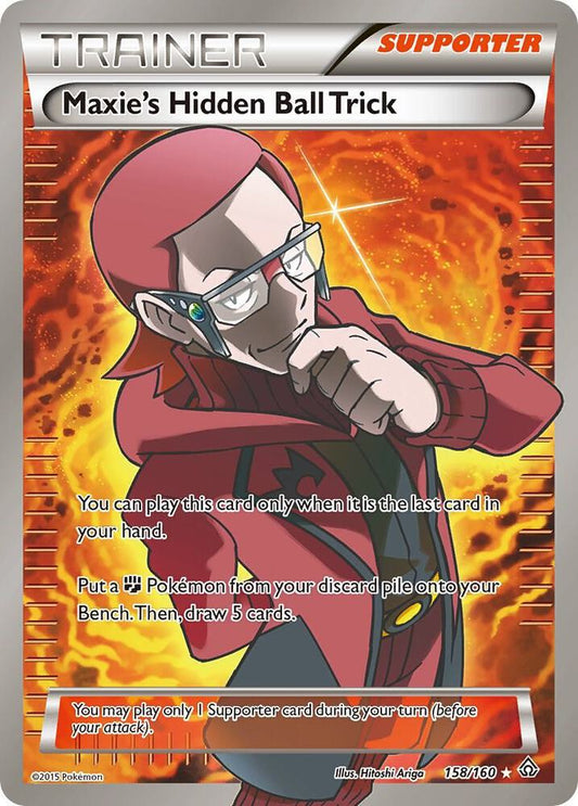 Maxie's Hidden Ball Trick (158 Full Art) - XY - Primal Clash