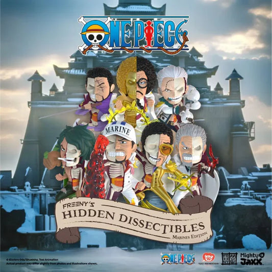 Mighty Jaxx - One Piece - Freeny's Hidden Dissectibles - Marines Edition Blind Box (One Random Figure per Purchase)