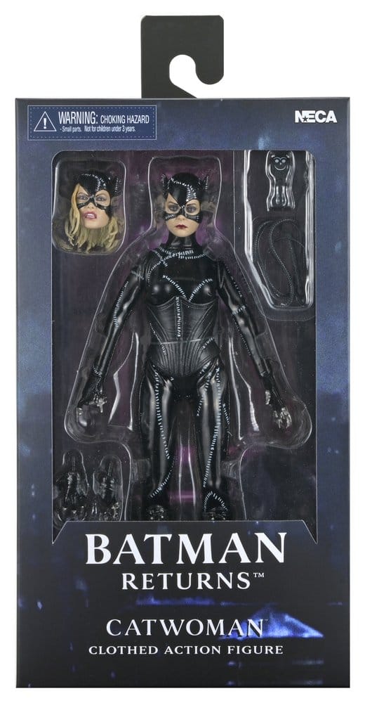 NENECA BATMAN RETURNS CATWOMAN CLOTHED ACTION FIGURE 8" MICHELLE PFEIFFER