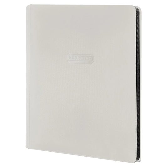 Binder: Zipper: 9-Pocket: White
