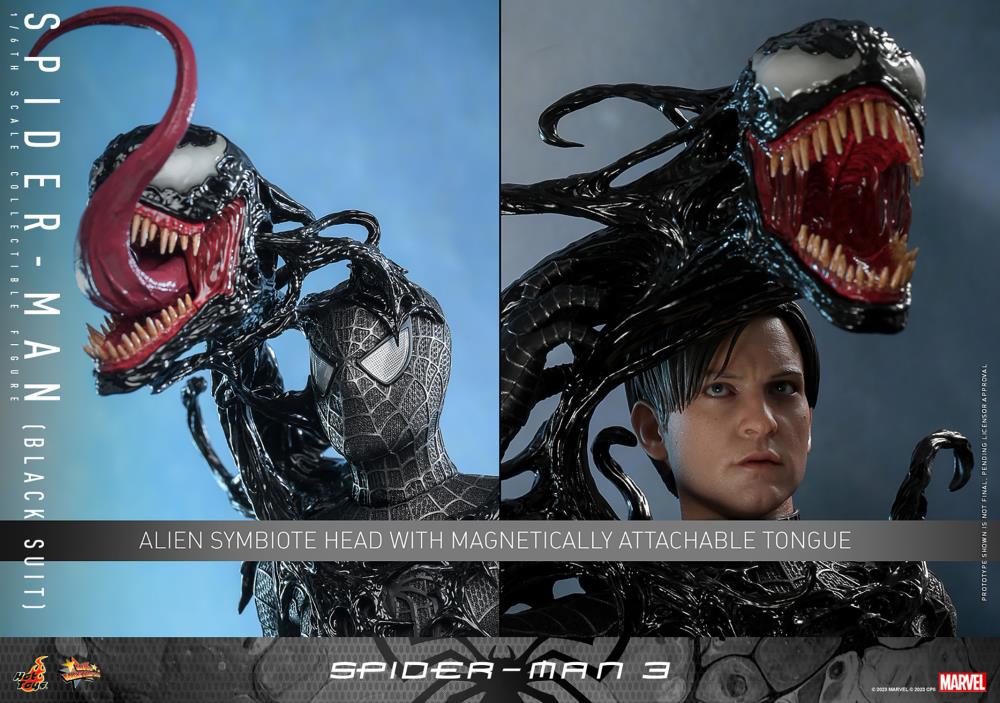 Spider-Man 3 MMS728 Spider-Man (Black Suit) Deluxe 1/6th Scale Collectible Figure
