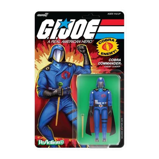 G.I. Joe ReAction+ Cobra Commander (Black Cape) Action Figure
