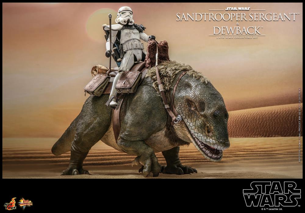 Star Wars: A New Hope MMS722 Sandtrooper Sergeant and Dewback 1/6th Scale Collectible Figure Set