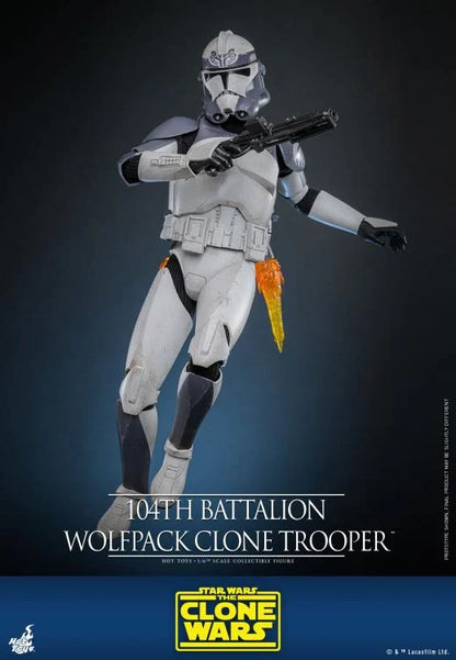 Star Wars: The Clone Wars TMS143 104th Battalion Wolfpack Clone Trooper Deluxe 1/6th Scale Collectible Figure
