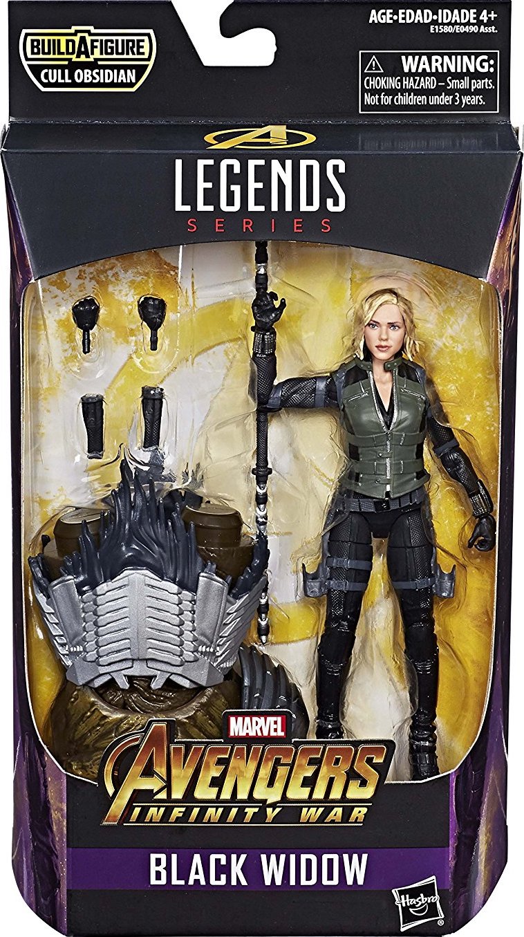 Marvel Legends Black Widow (Infinity War) Cull Obsidian Build A Figure