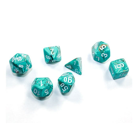 7-set Cube Mini Marble Oxi-Copper with White