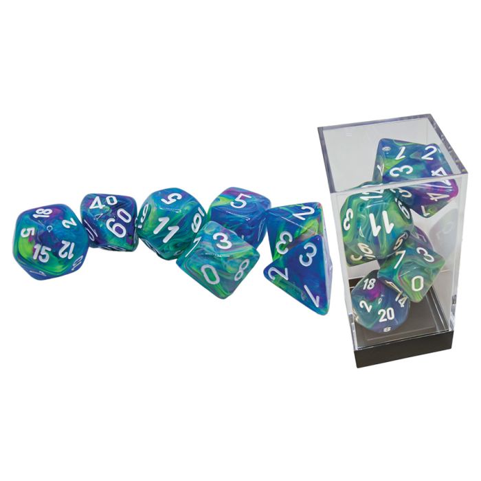 7-set Mega Hedrals: Festive Waterlily/white