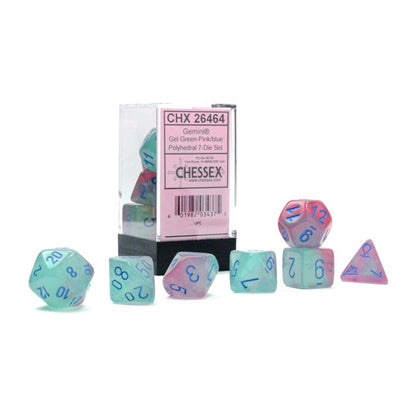 7-Set Cube Gemini Luminary Gel Green-Pink with Blue