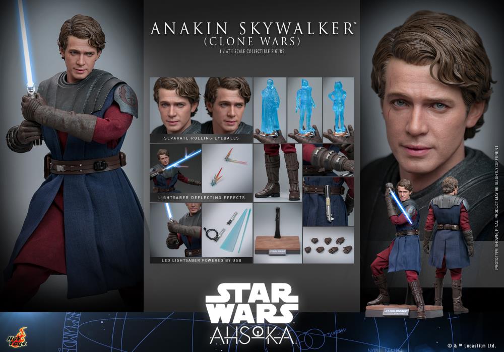 Star Wars: Ahsoka TMS Anakin Skywalker (Clone Wars Era) 1/6 Scale Collectible Figure