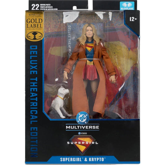 McFarlane Deluxe Theatrical Edition Supergirl & Krypto Gold Label