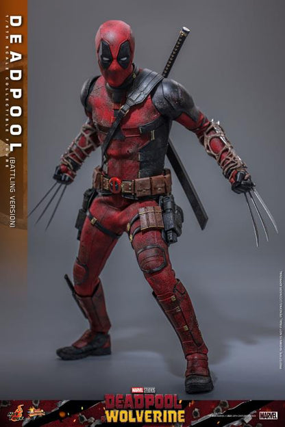 Deadpool & Wolverine MMS782 Deadpool (Battling Ver.) 1/6th Scale Collectible Figure