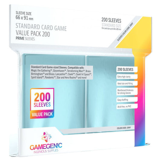 Deck Protector: Prime: Standard Card Game Value Pack (200)