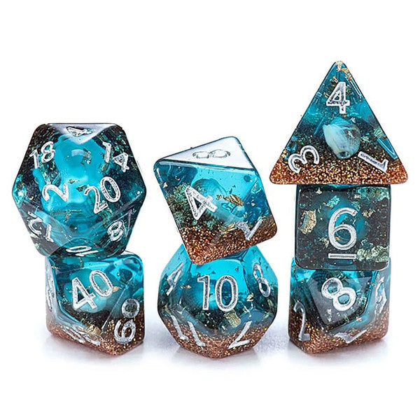 7-Set Cube Inclusion Dice: Biome: Deep Sea – Needless Toys and Collectibles