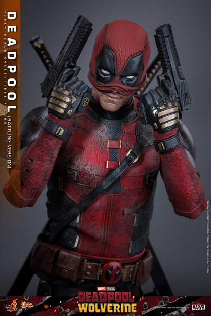 Deadpool & Wolverine MMS782 Deadpool (Battling Ver.) 1/6th Scale Collectible Figure