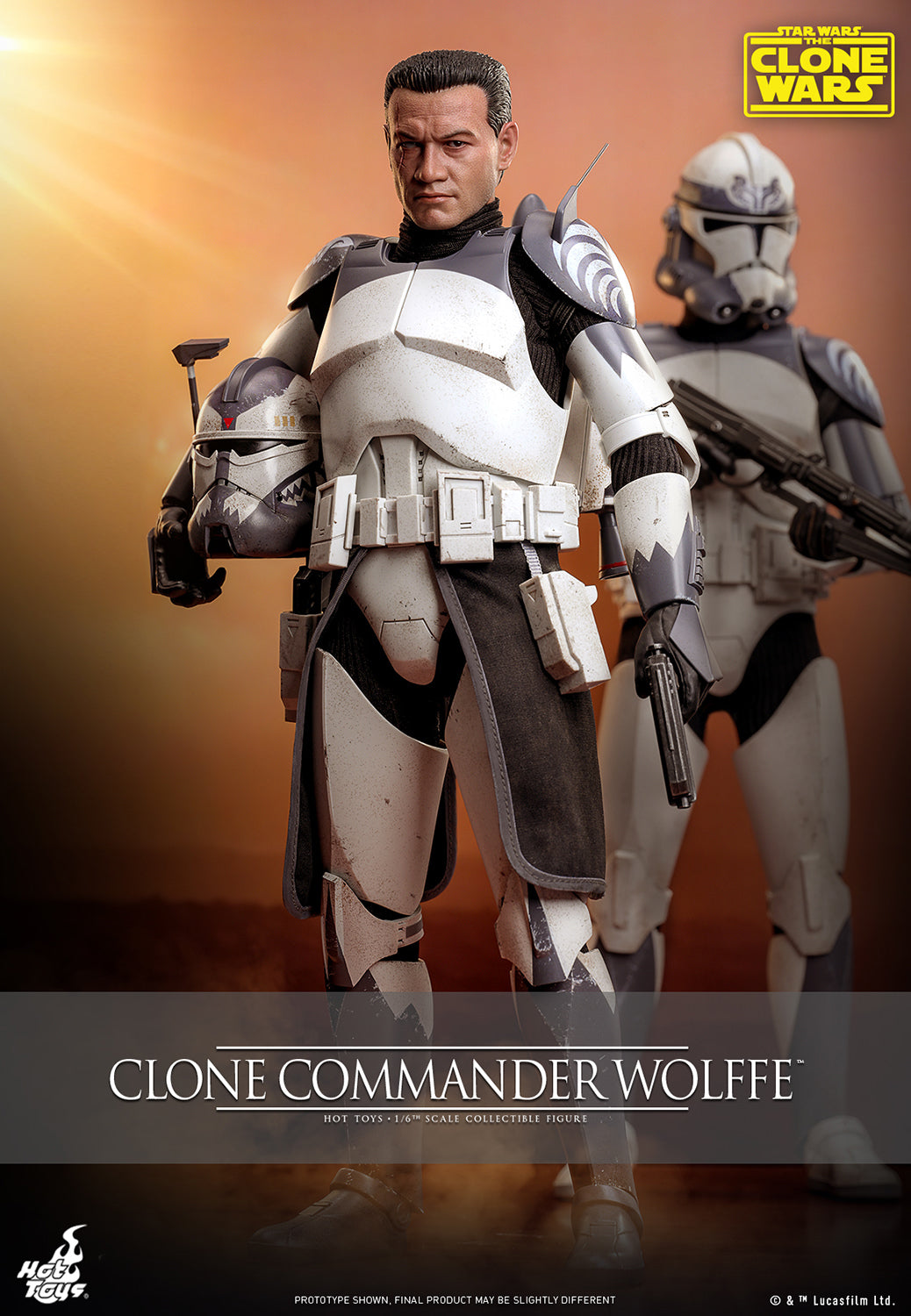 Clone Commander Wolffe™ Sixth Scale Figure - Star Wars: The Clone Wars™ - Television Masterpiece Series (Hot Toys)