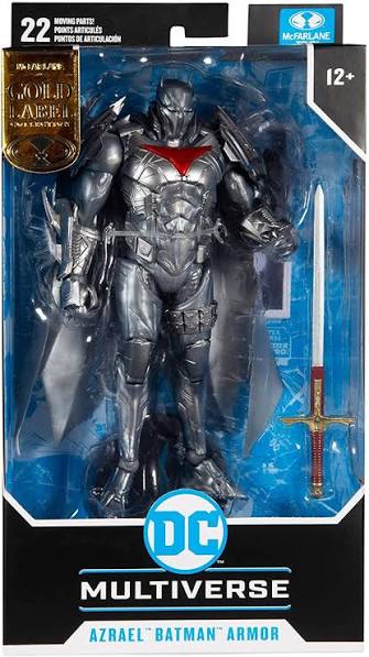DC Multiverse Azrael Batman Armor Silver Edition Gold Label McFarlane Toys