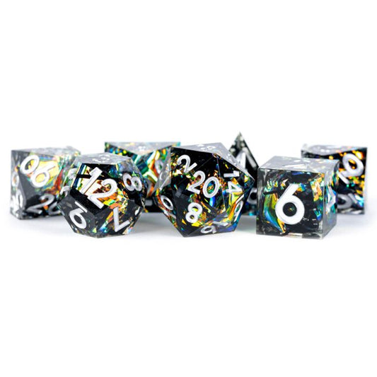 7-Set Sharp Edge Resin: Royal Geode: Handcrafted