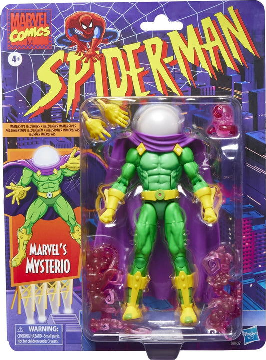 Marvel Legends Retro Cardback 6" Spider-Man Mysterio Immersive Illusions 251201