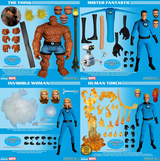 Mezco One 12 Collective Fantastic Four – Deluxe Steel Boxed Set