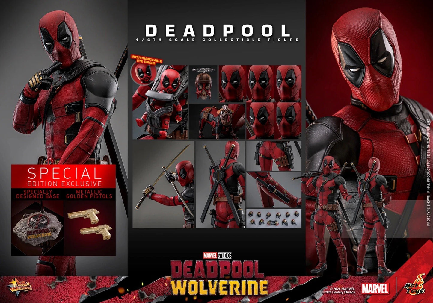 Hot Toys Deadpool (Special Edition) SIDESHOW EXCLUSIVE MMS746B
